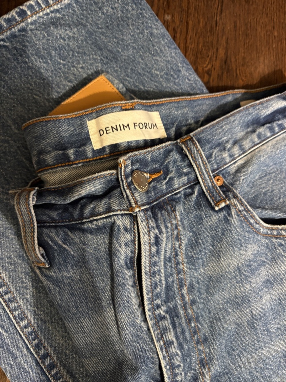 Denim Forum women's Light Blue Relaxed-Fit Jeans